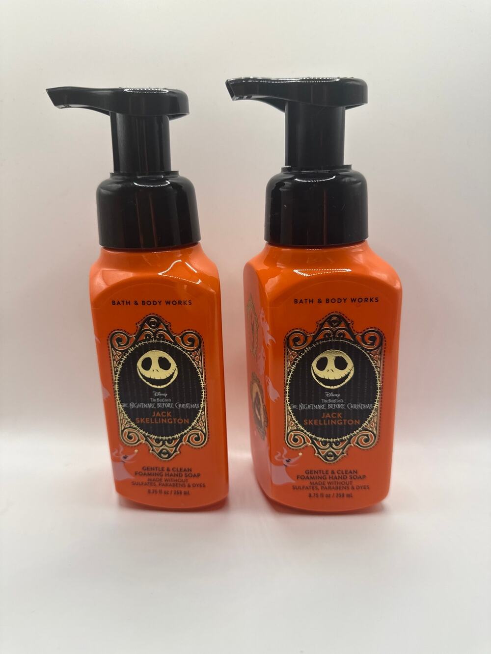 Nightmare Before Christmas Jack Skellington Hand Soap Bath and Body Works X2